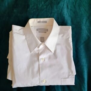 Van Heusen White Wrinkle-Free Dress Shirt | Men’s 16 / 34-35